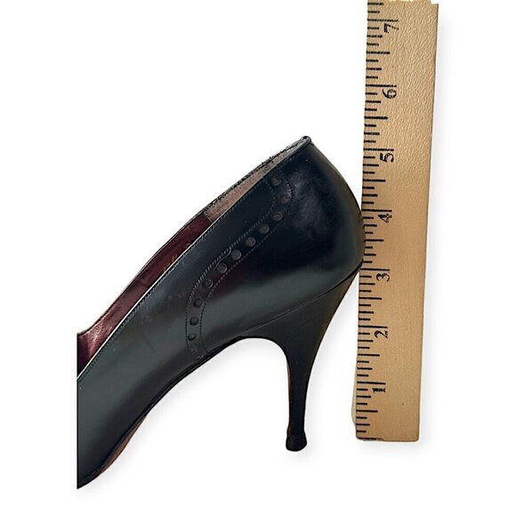 Vintage Christian Dior Roger Vivier Black pumps with perfs. 5.5B, - Picture 12 of 15